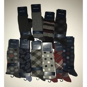 Cole Haan Mens Dress Socks Lot Of 6